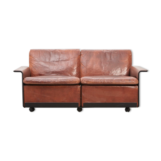 Dieter Rams 2-Seater Leather Sofa 620 Series Vitsoe 1962