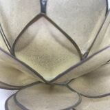 Mother-of-pearl flower and brass