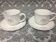 Fine earthenware set head-to-head cups heart tray