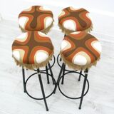 Tabourets de bar vintage, années 1970