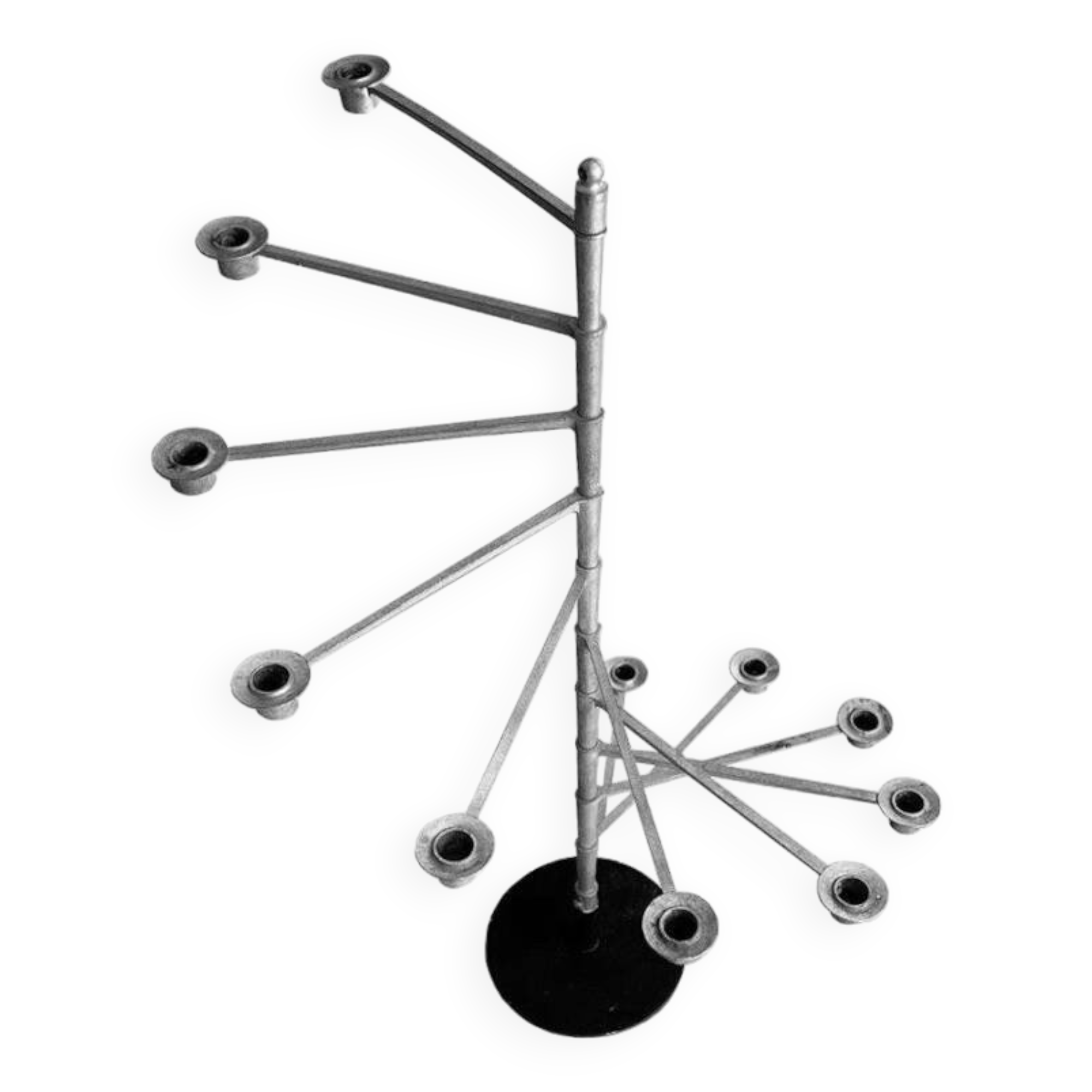 Large Vintage Candlestick • Candlestick • Laurids Lønborg • Space Age • 1960's