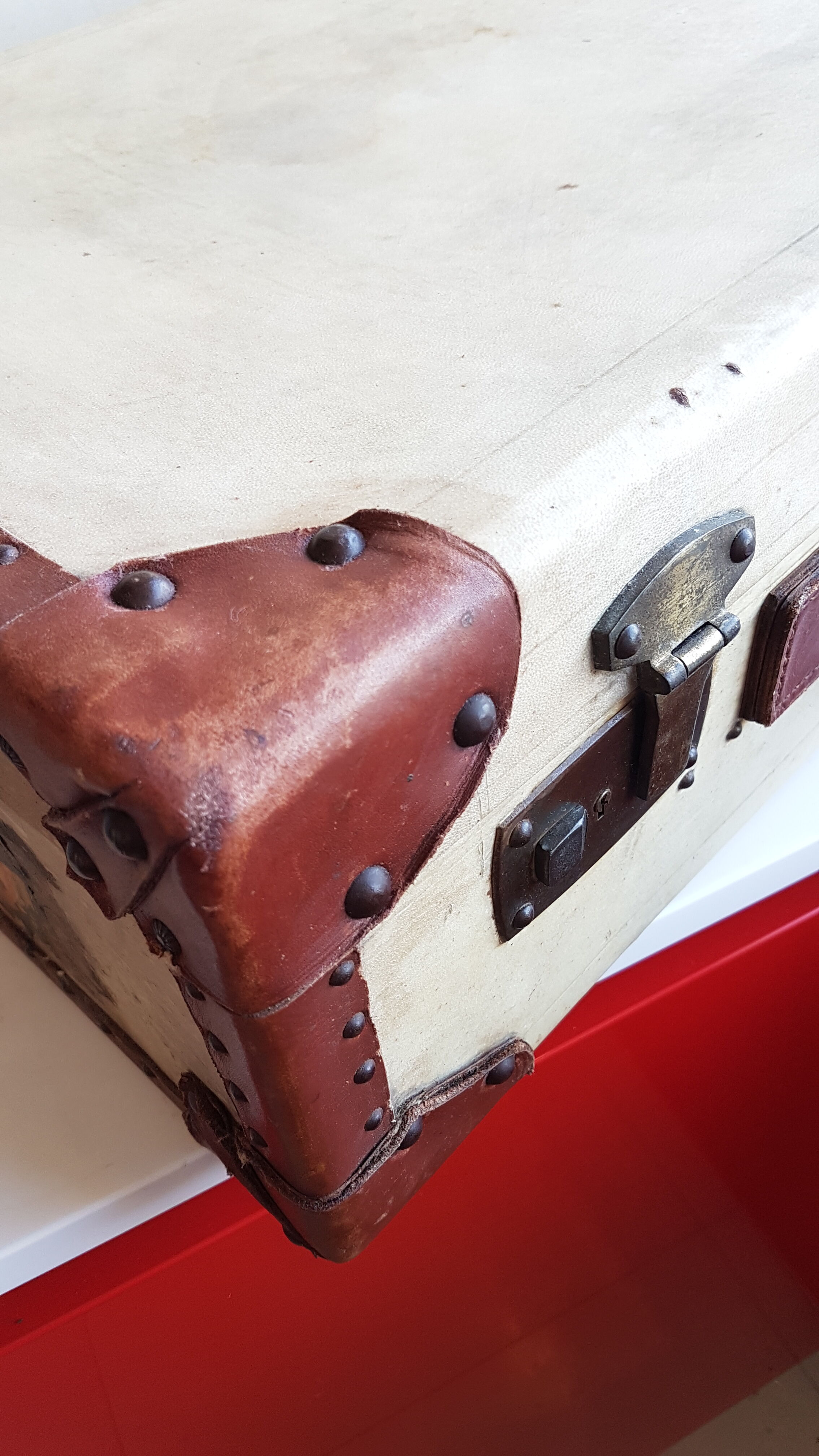 Old wood and leather case