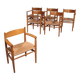 Dining chairs oak and new papercord by Hans J. Wegner for Carl Hansen CH37