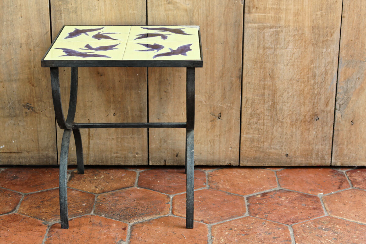 Vintage tiled coffee table