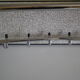 Chromed metal wall coat rack 1960