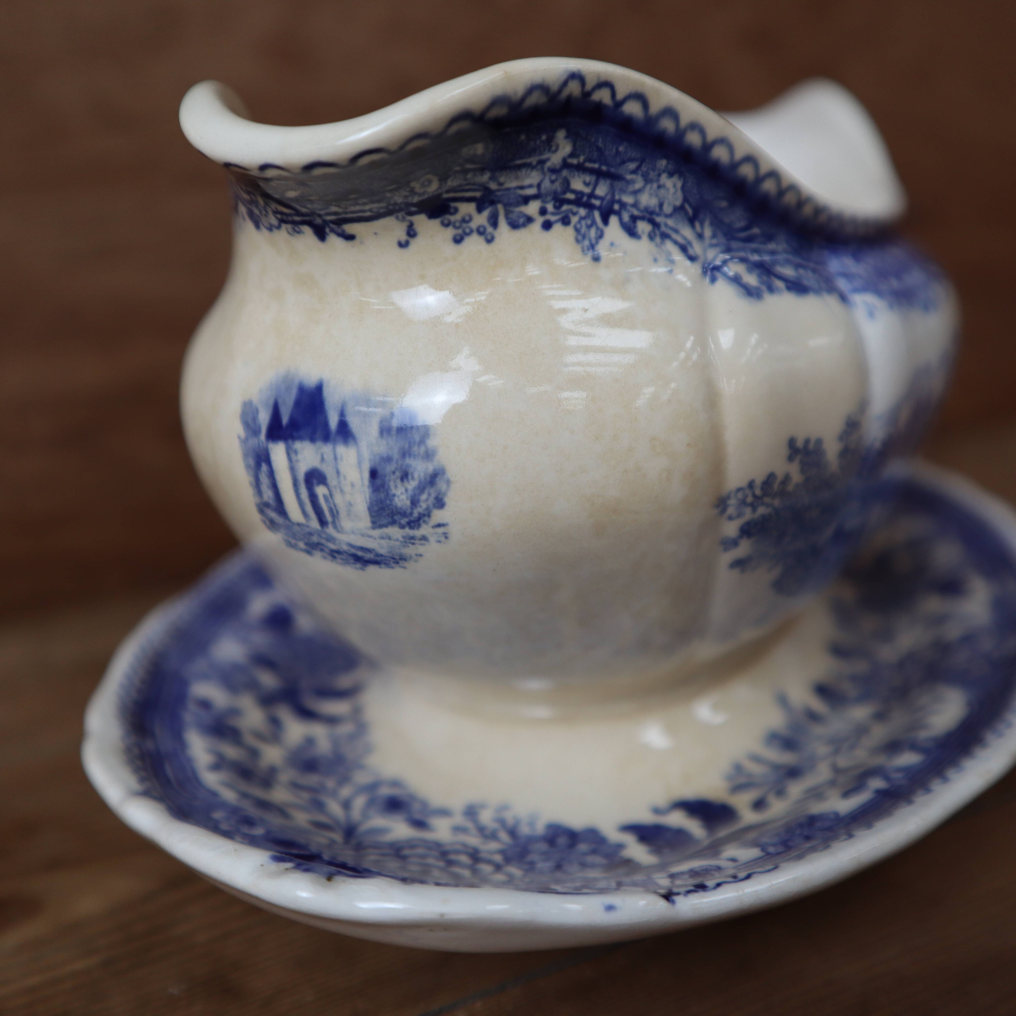 Old villeroy and boch ceramic sauce boat burgenland model