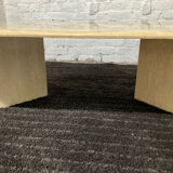 Travertine coffee table from the 70s Italy