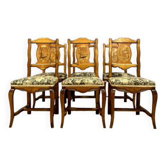 series of 6 Louis XV style chairs