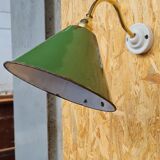 Vintage wall lamp in enamelled sheet metal