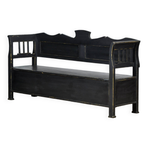 Banc en pin ancien à