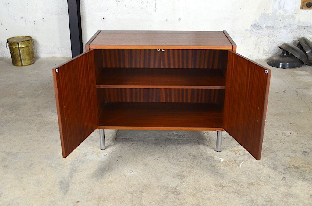 Furniture low Jeff design vintage 1960 mahogany
