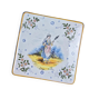 Old HB Quimper trivet – Breton woman with a distaff