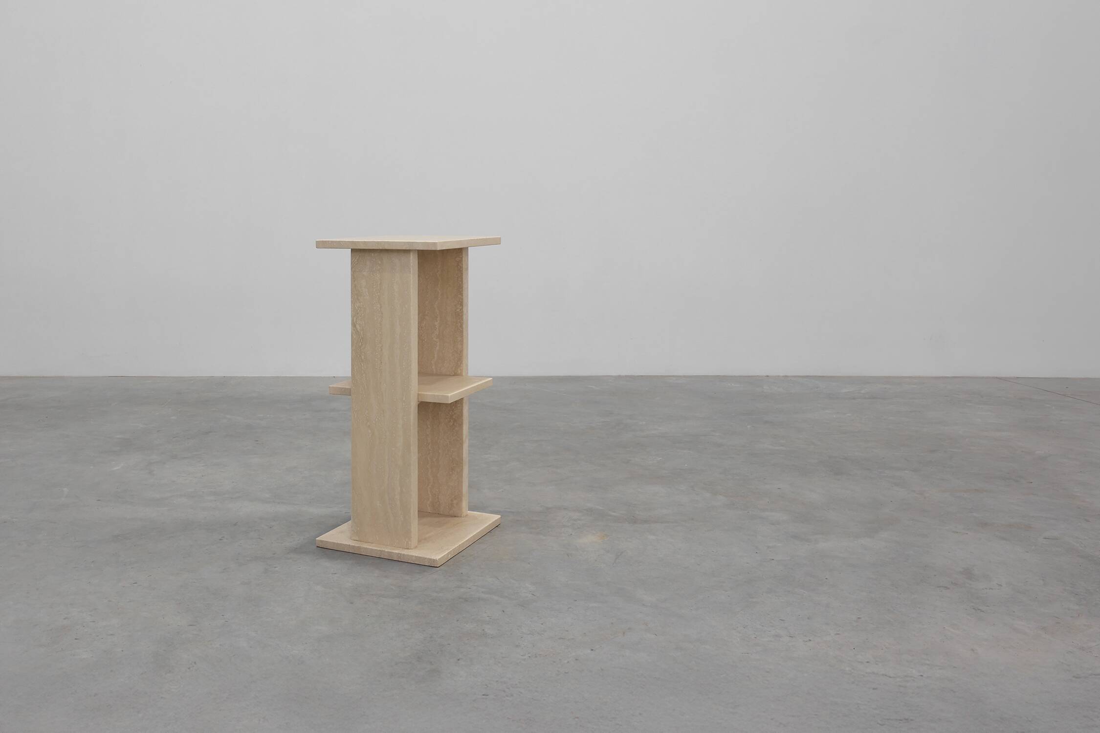Mid-Century Travertine Console, Belgium 1980s