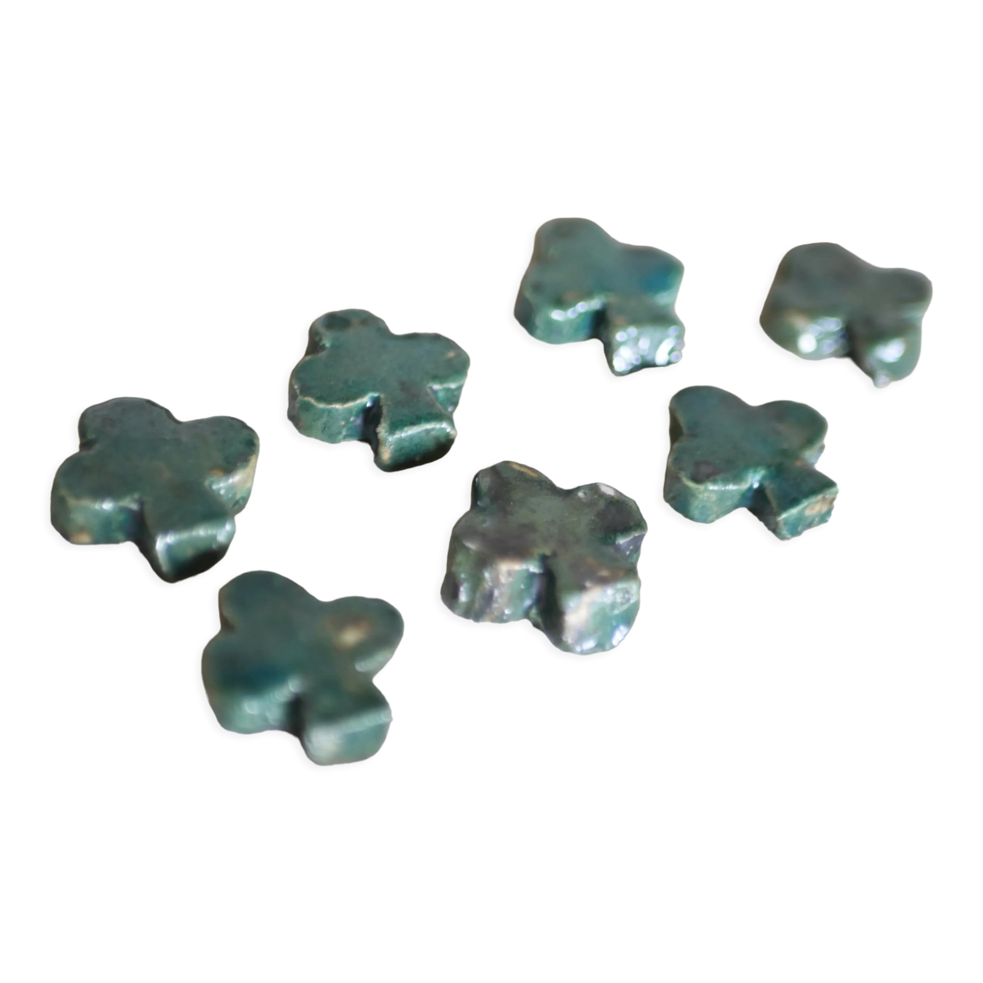 Green enamel knife holder