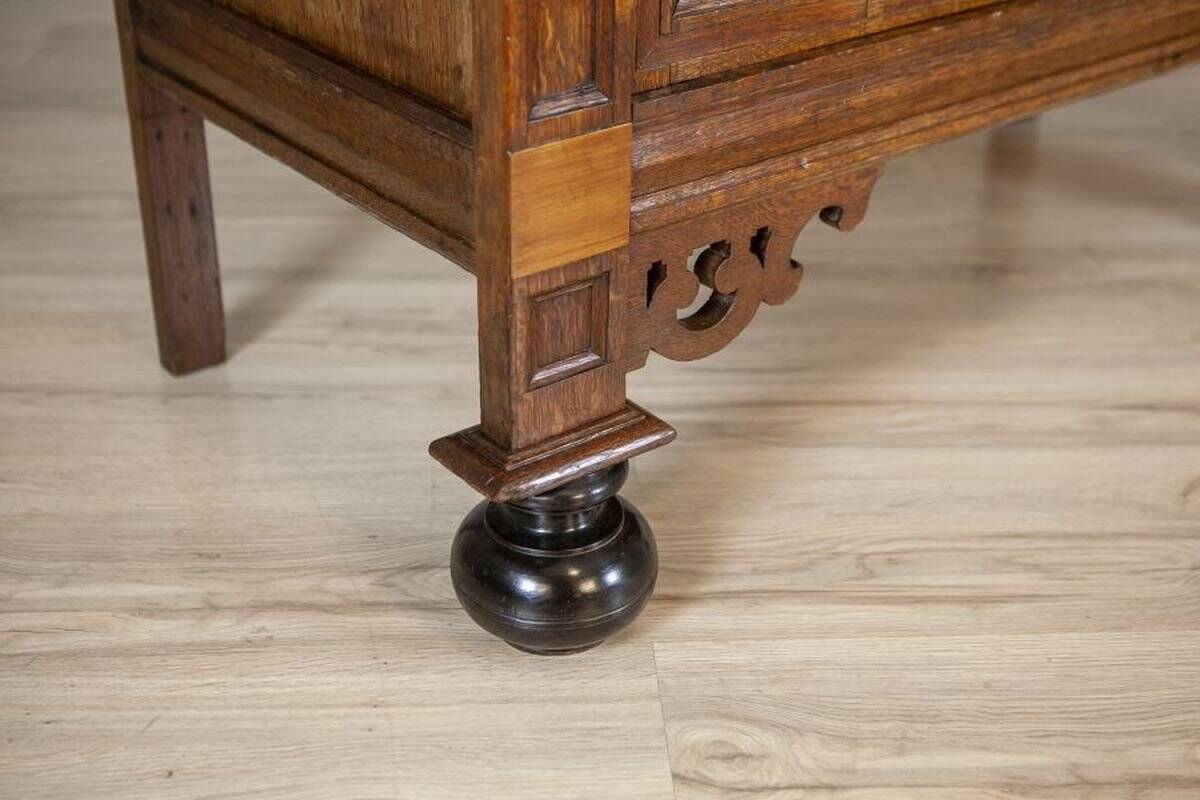 19th Century Dutch Mannerism Oak Cabinet