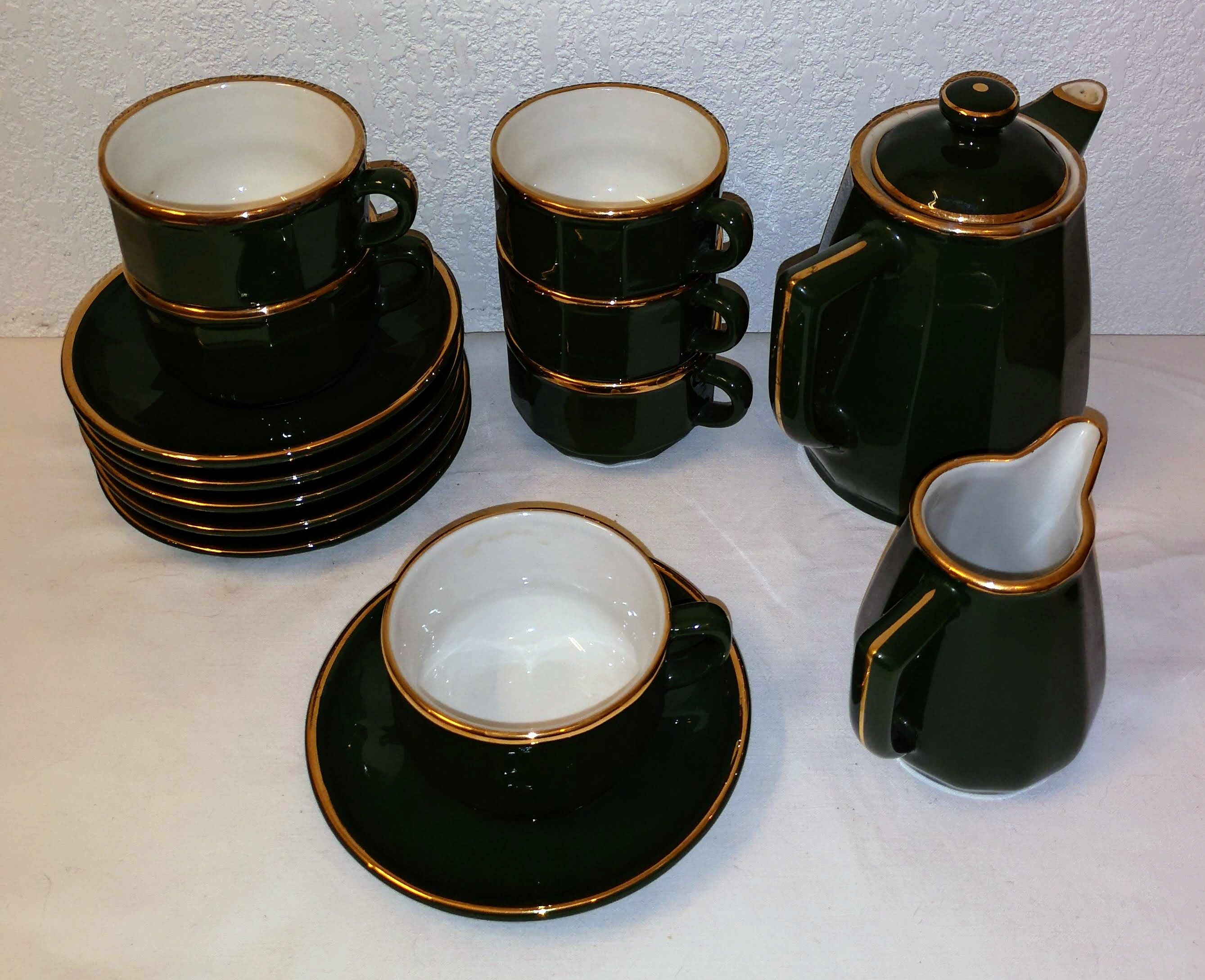 Coffee service bistrot porcelain Apilco