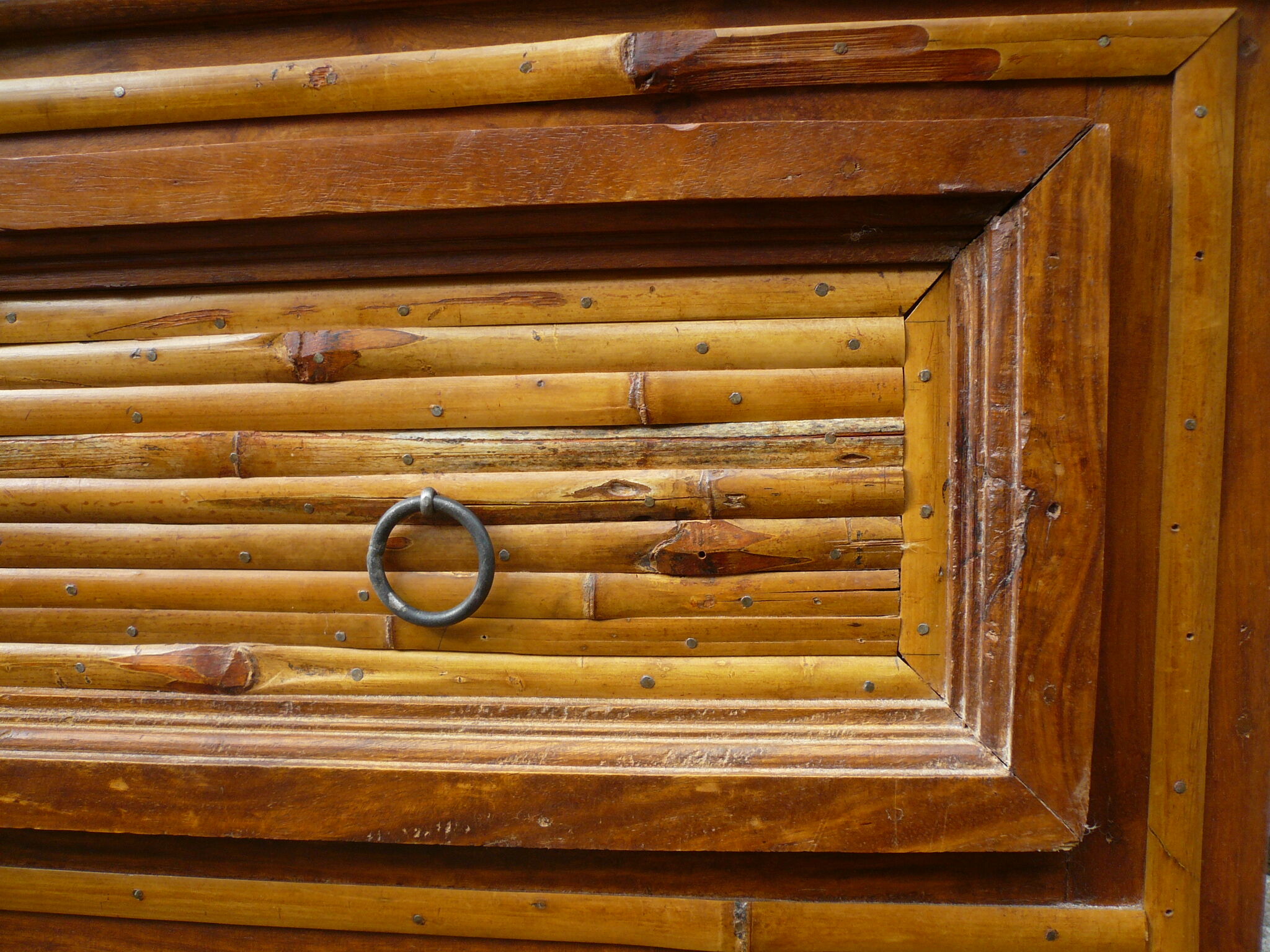 Dresser wooden massif and bamboo