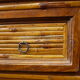 Commode en bois massif et bambou