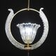 Amazing Murano Glass Art Deco Pendant Chandelier by Ercole Barovier, 1940s