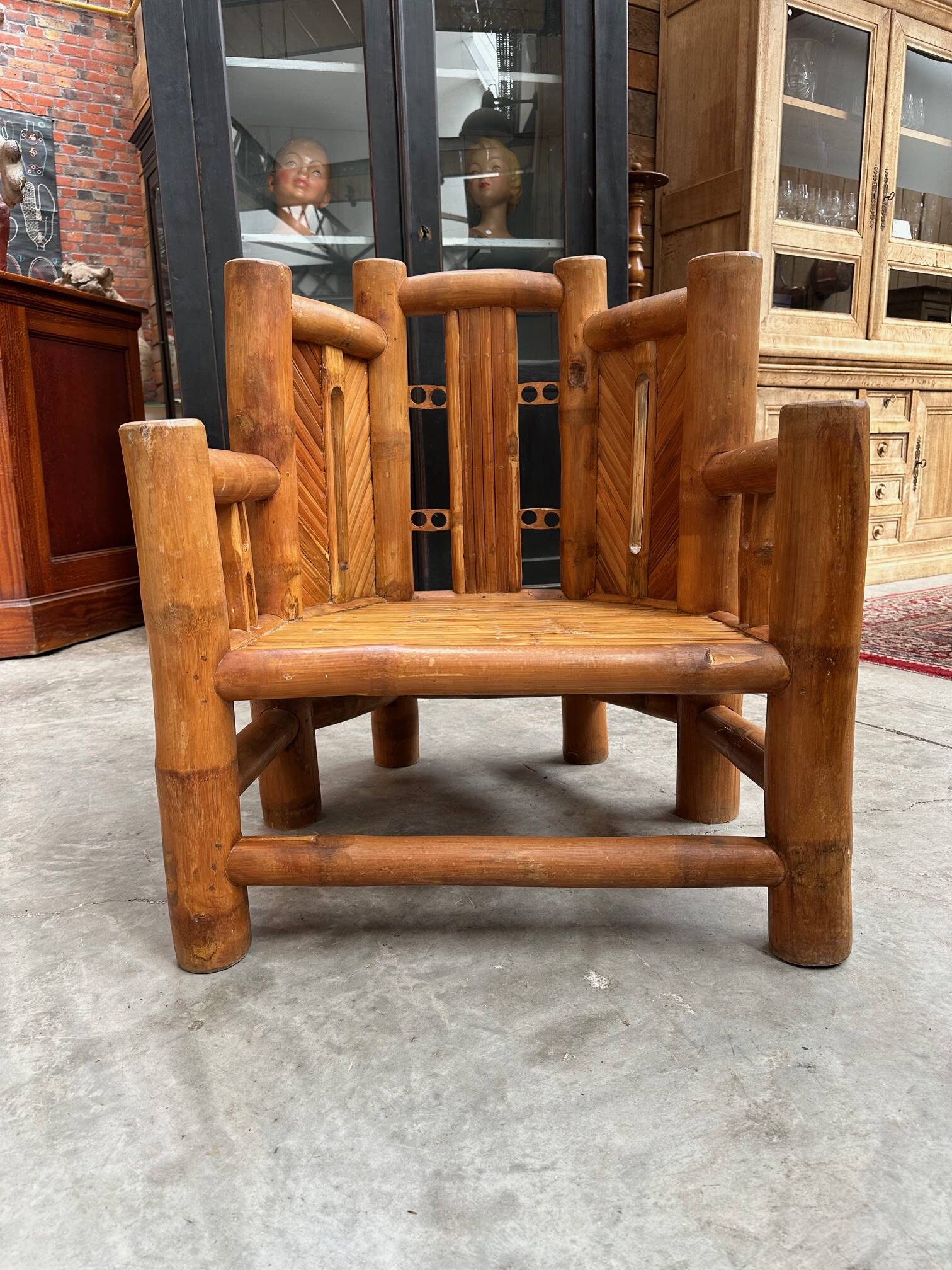 70s bamboo living room