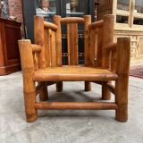 70s bamboo living room