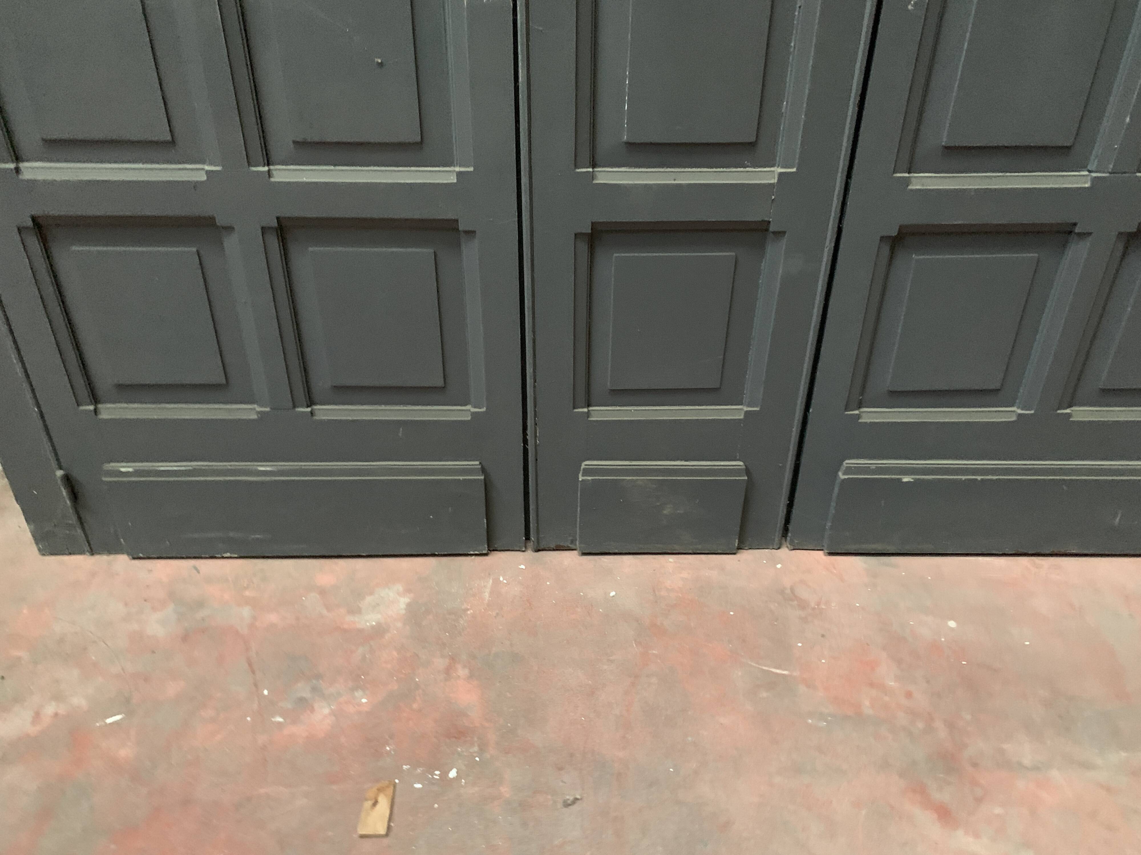Cupboard front in patinated beech Doors 20th century
