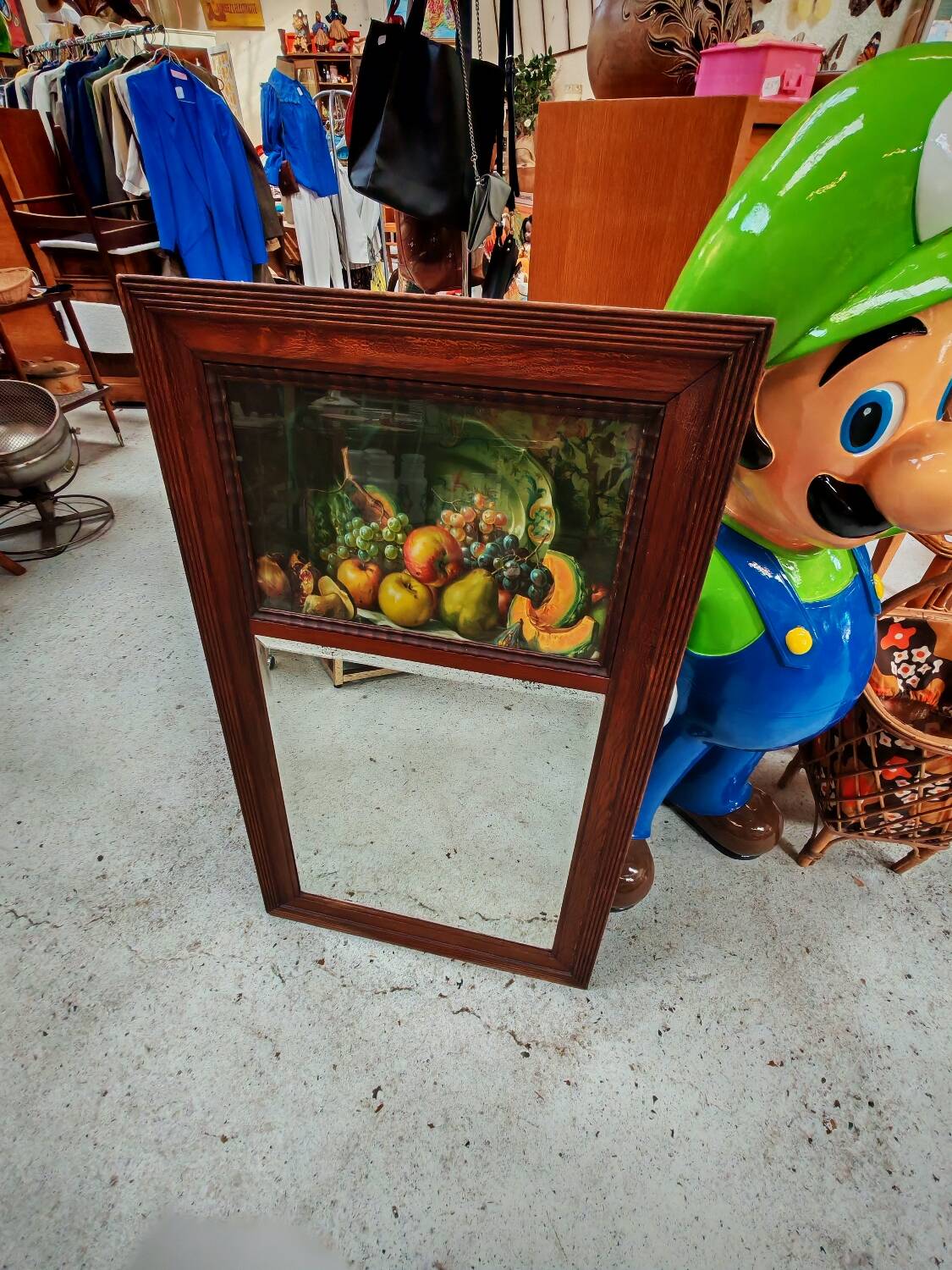 Antique trumeau mirror