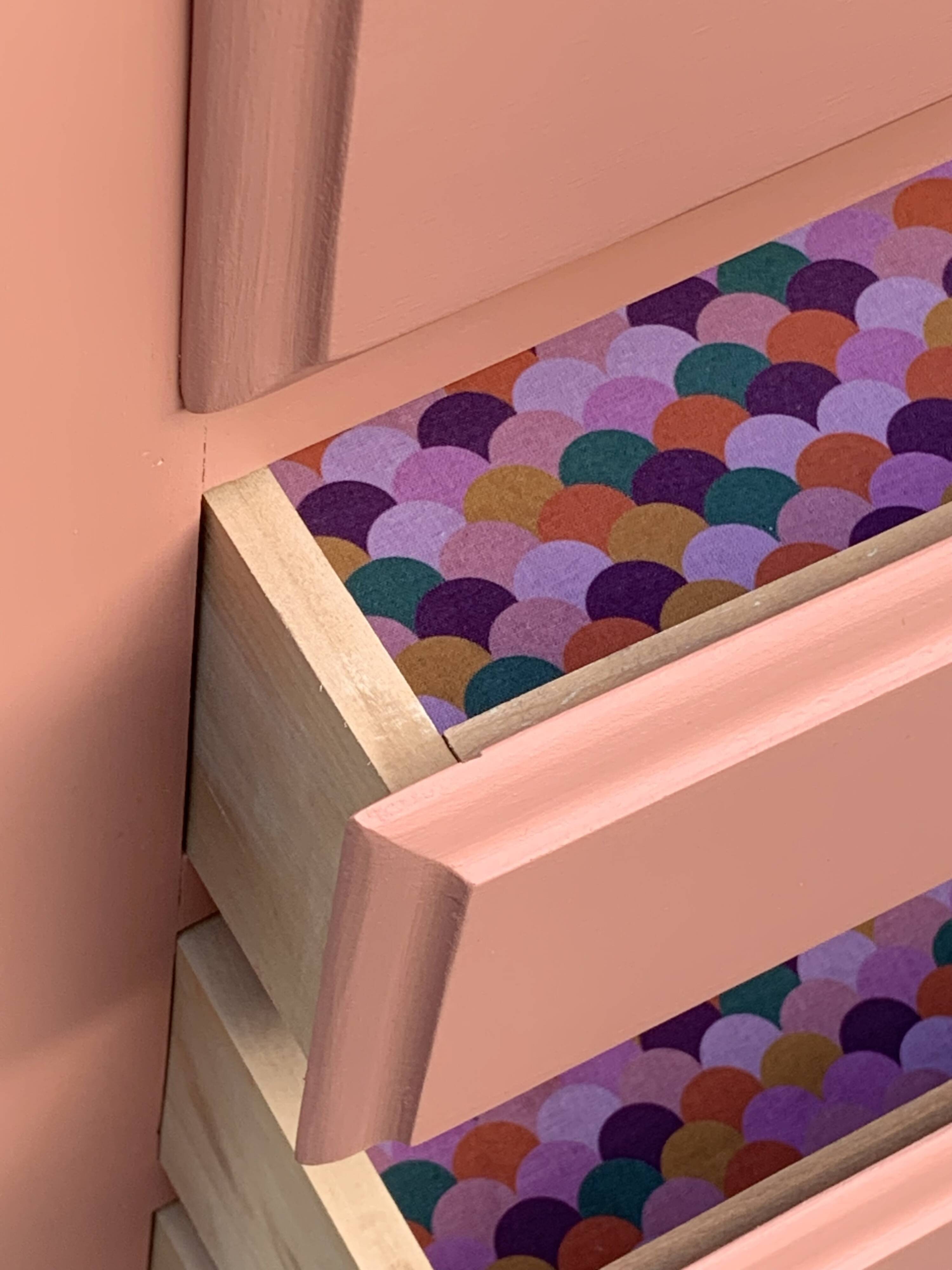 Vintage coral pink weekly planner H120