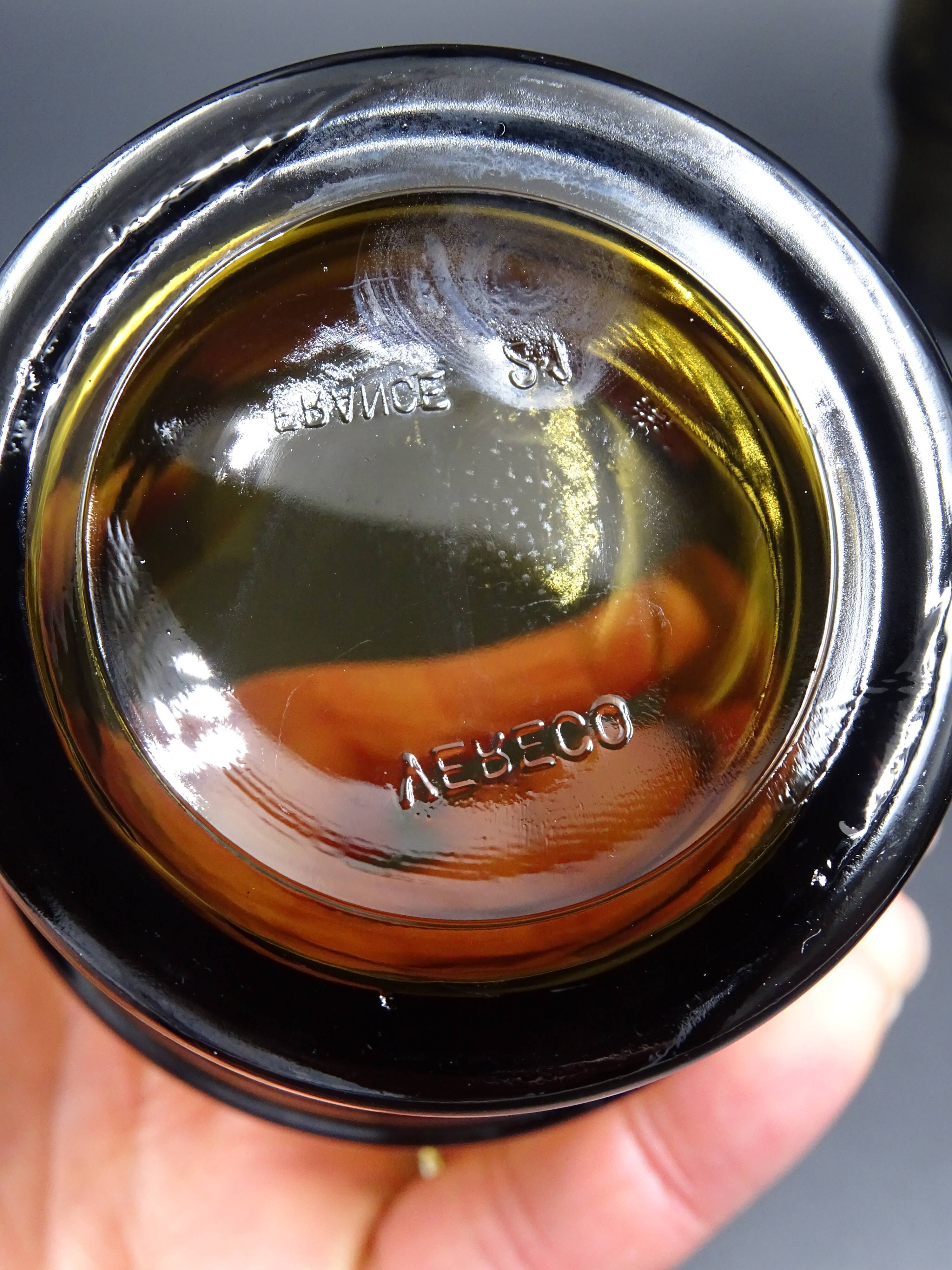 Set of 6 smoked glasses of the brand vereco - around 1970