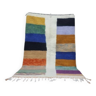 Tapis boujaad coloré en laine naturel fait main taille 250cm×150cm