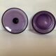 Old purple purple glass candy box