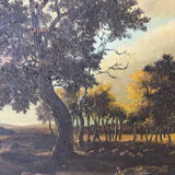 Landscape, oil on canvas, signed A. Santenas