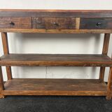 Old wooden console
