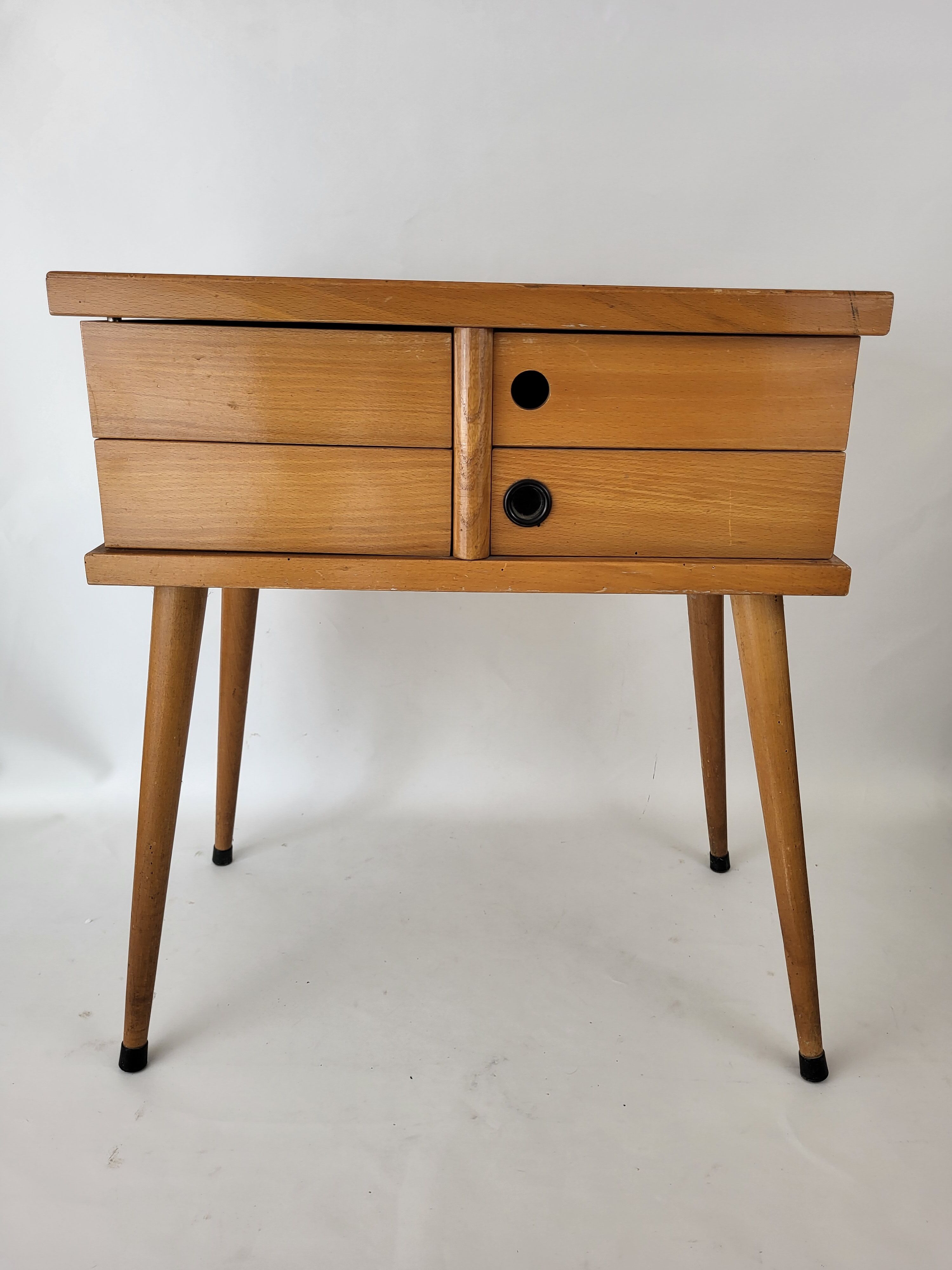 Worker with drawers feet spindle 60s Wood