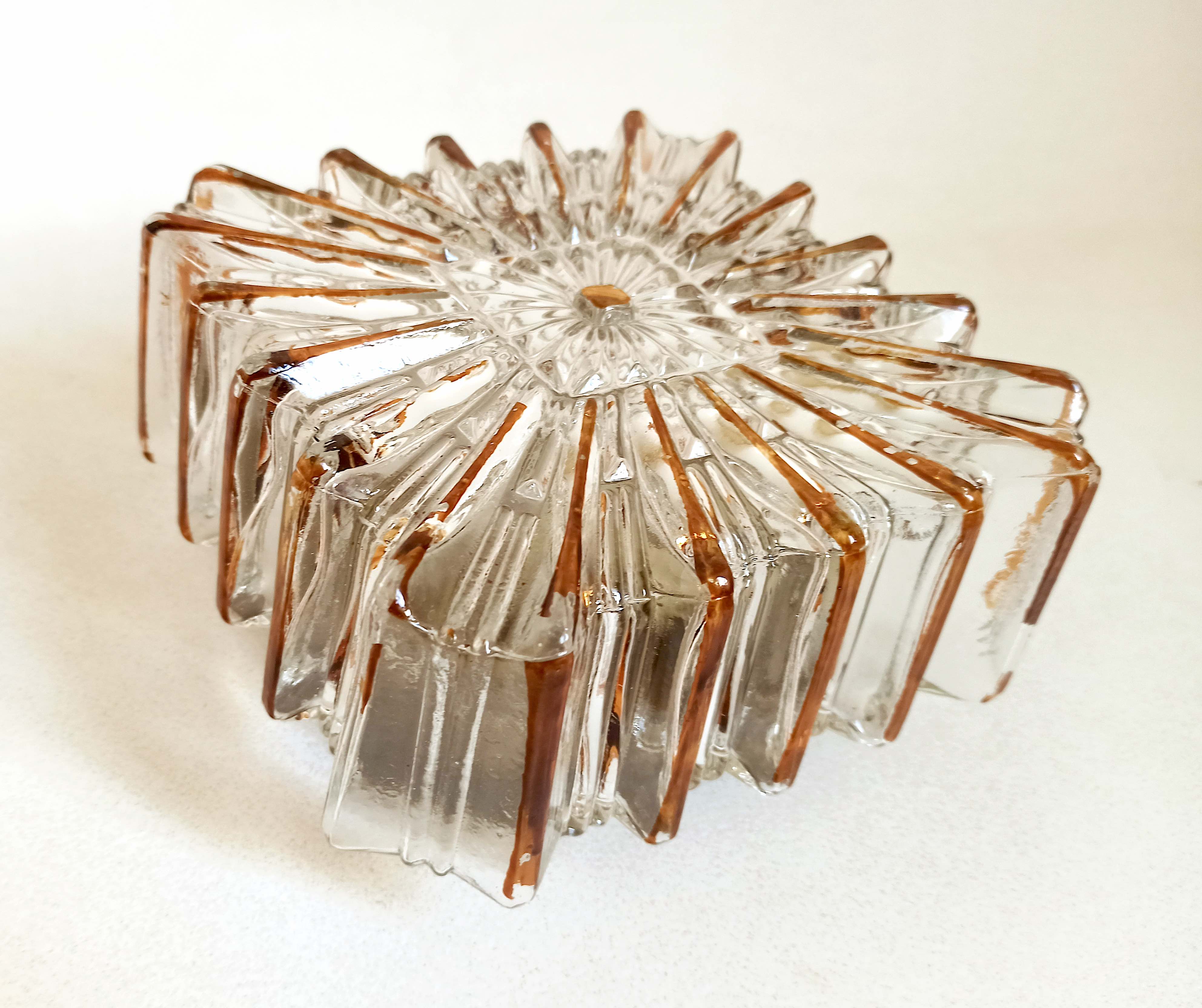 Pair of ceiling lights or wall sconces 70s