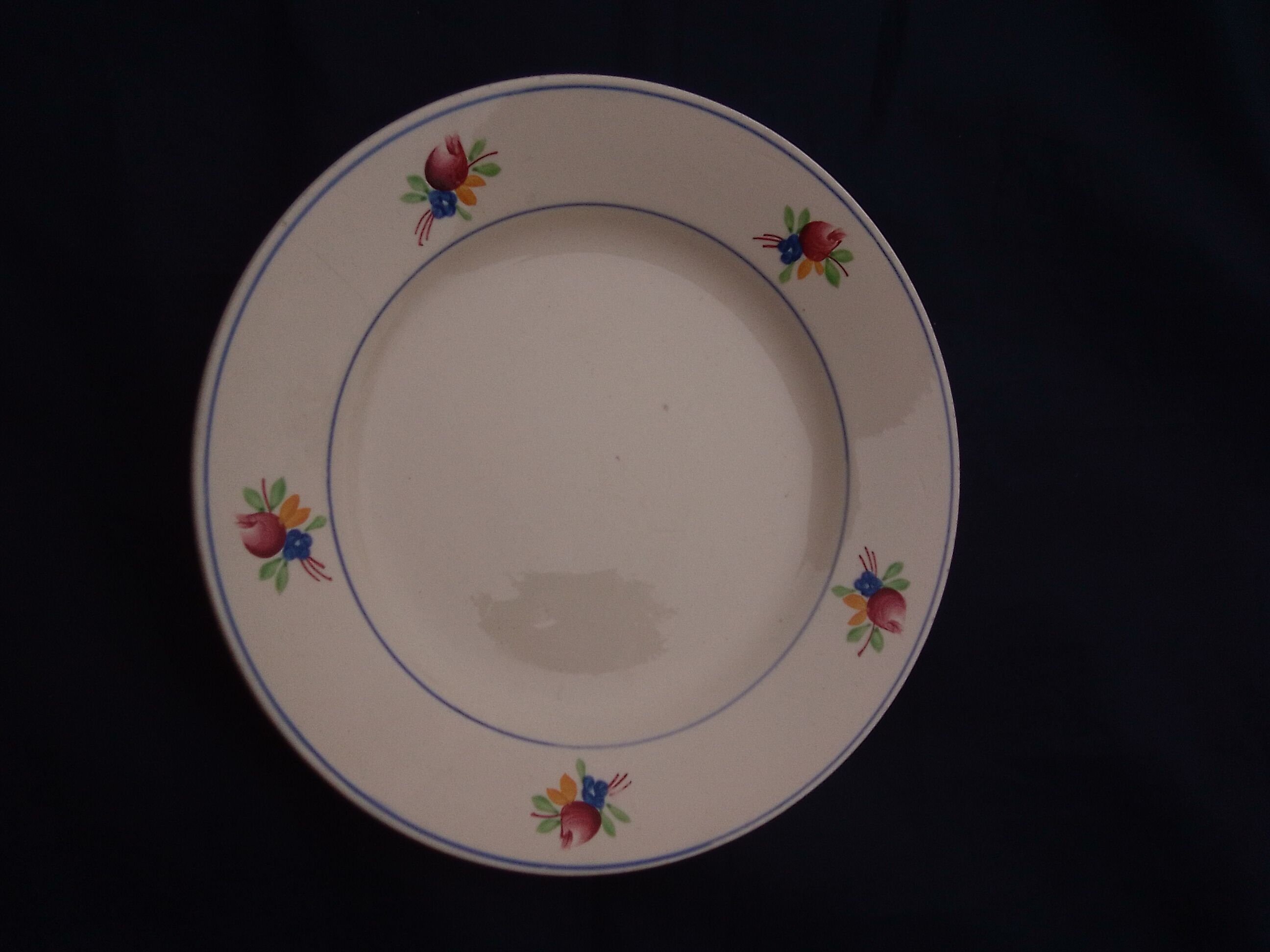 Plate in Gien earthen earthen model Nice diam 22.5 cm
