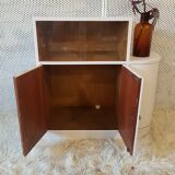 Rounded cabinet vintage beige