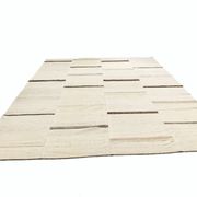 9x11 Beige & Light Brown Handwoven Kilim Rug For Living Room, 262x338 Cm