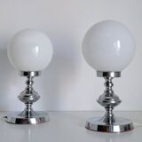 Paire de lampes de chevet classiques