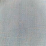 Two sugar bowls and a textured plate in turquoise and green Salins earthenware.