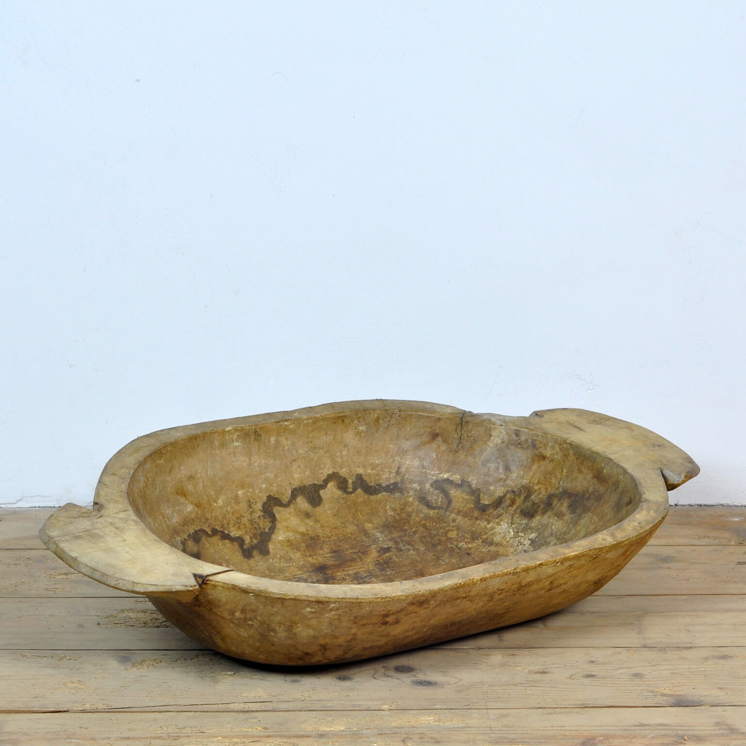Handmade Wooden Dough Bowl, Early 1900s