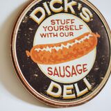 Dick's vintage canvas sign plate screen-printed