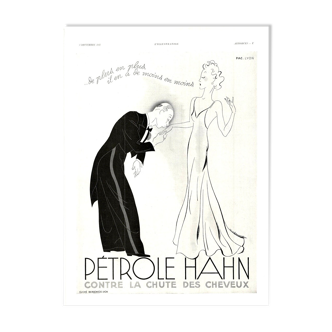 Vintage poster 30s Petrole Hanh