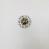 Applique murale en laiton floral ou lampe affleurante par Emil Stejnar pour VEB