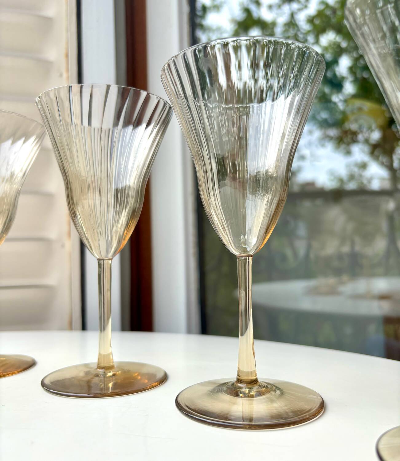 Verres style Gallée