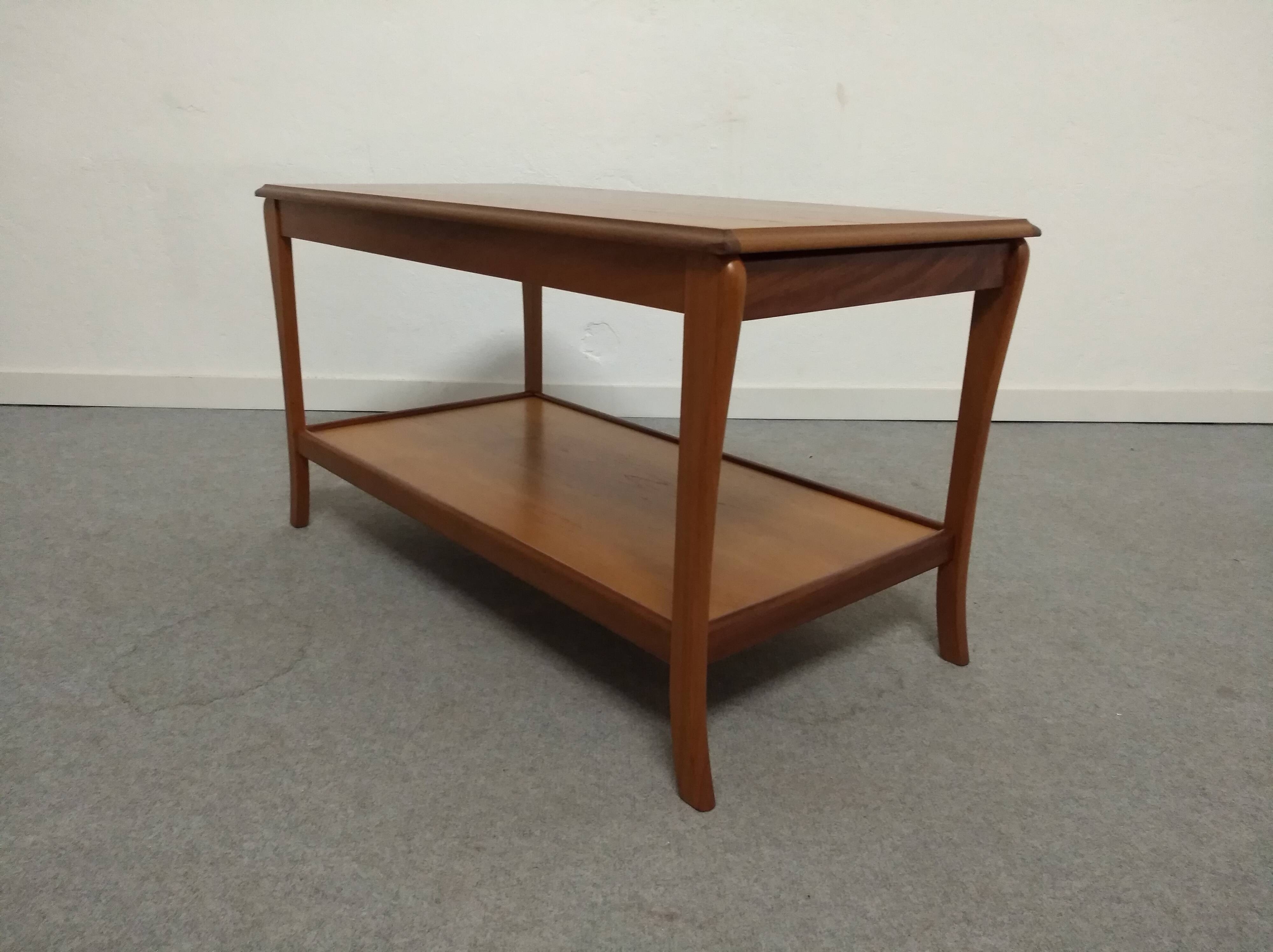 Teak coffee table with vintage extensions