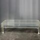 Coffee Table Design Marc Micoud Plexiglas/Lucite and Glass - 1980