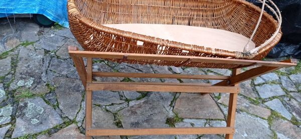 Moise berceau bébé osier