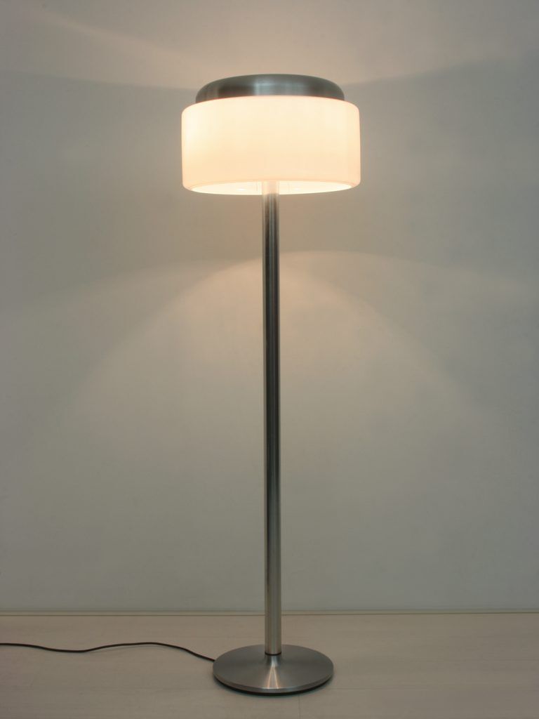 German Chrome & Perpex Floor Lamp, 1970s