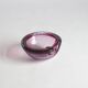 Murano glass purple bullicante trinket bowl, 1960s